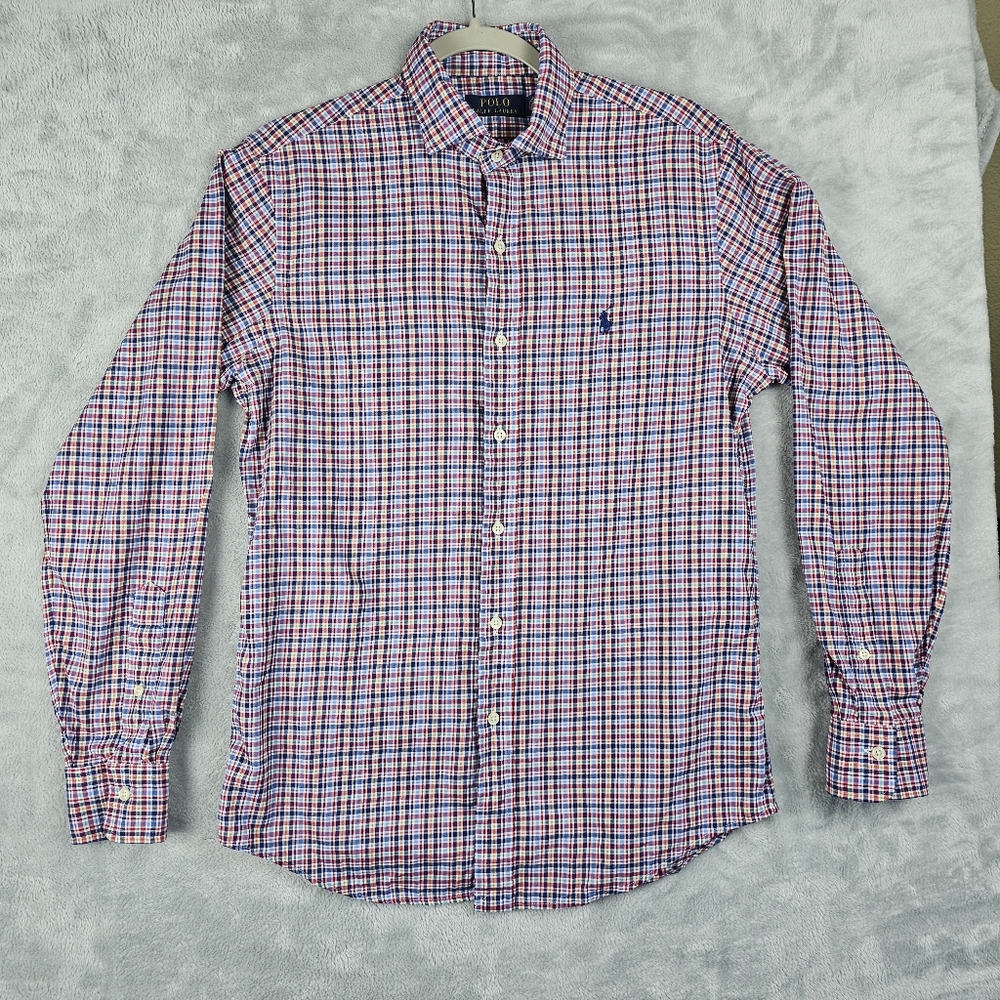 Ralph Lauren Long Sleeve Shirt Mens Size Small Plaid